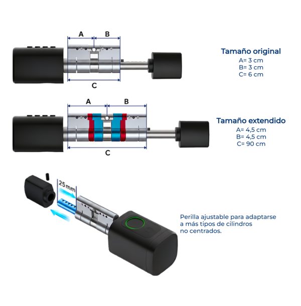Cilindro Inteligente BSmart Turn CS05 Negro