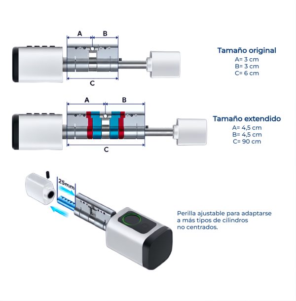 Cilindro Inteligente BSmart Turn CS06 Plateado
